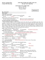 ĐỀ THI THỬ TỐT NGHIỆP THPT Năm học2010-2011 Môn Thi: Tiếng Anh - Mã đề thi 213 potx