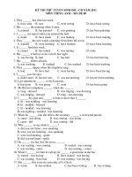 KỲ THI THỬ TUYỂN SINH ĐH – CĐ NĂM 2011 MÔN: TIẾNG ANH – MÃ ĐỀ 08 ppsx