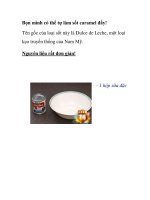 Bọn mình có thể tự làm sốt caramel đấy! pps