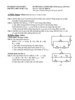 KÌ THI CHẤT LƯỢNG HỌC KÌ I(Năm học 2010-2011) Môn thi :VẬT LÍ ppt