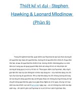 Thiết kế vĩ đại - Stephen Hawking & Leonard Mlodinow (Phần 9) potx