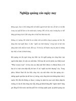 Nghiệp quảng cáo ngày nay pptx