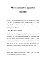 Nhiễm nấm sâu trên bệnh nhân HIV/AIDS ppsx