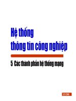 Hệ thống thông tin trong công nghiệp - Chương 5 potx