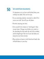 Feeling good 100 ways to feel better every day phần 5 docx