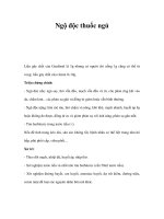 Ngộ độc thuốc ngủ doc