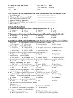 ENGLISH TEST – 2011 Time: 45 Minutes potx