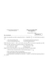 Kiểm tra trắc nghiệm THPT Đề thi: Môn Vật Lý - Mã đề thi: 02 potx