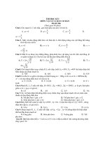 THI HỌC KÌ I MÔN: VẬT LÍ 12 BAN CƠ BẢN - Mã đề 246 pdf