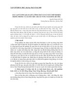 Báo cáo nghiên cứu khoa học: 