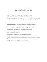 Bài tập: Thiết kế điều khiển đèn giao thông ở ngã tư dùng S7_200 potx