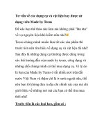 Tư vấn về các dụng cụ và vật liệu hay được sử dụng trên docx