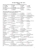 ÔN THI TNTHPT 12 ( 2010 – 2011 ) ĐỀ 02 ppsx