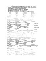 Đề kiểm tra chất lượng HK II Môn: Anh Văn – Đề 031 ppsx