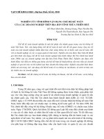 Báo cáo nghiên cứu khoa học: 