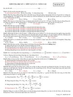 KIỂM TRA HỌC KỲ I MÔN VẬT LÝ 12 – Mã đề thi 367 ppt