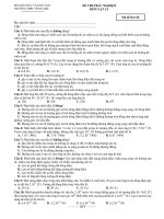 ĐỀ THI TRẮC NGHIỆM MÔN VẬT LÝ - Mã đề thi 136 ppsx