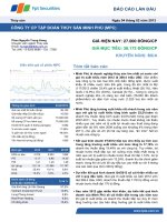 BÁO cáo lần đầu thủy sản ngày 04 tháng 02 năm 2013 CÔNG TY CP tập đoàn THỦY sản MINH PHÚ MPC