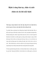 Bệnh á sừng bàn tay, chân và cách chăm sóc da khi mắc bệnh pot