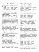 Kiểm tra anh văn 1 tiết pdf