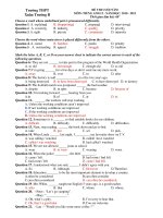 KỲ THI THỬ TN-THPT NĂM 2011 docx