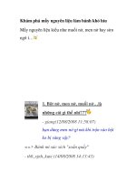 Khám phá mấy nguyên liệu làm bánh khó hỉu doc