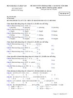 ĐỀ THI TUYỂN SINH CAO ĐẲNG NĂM 2008 Môn thi: Tiếng Trung Quốc. Mã đề 357 doc