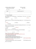 Kiểm tra 45 phút Môn: Vật Lí - Trường PTTH Lê Văn Linh - Đề 2 pps