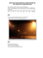 Giáo trình hướng dẫn thực hiện kĩ thuật tạo ánh sáng sơn trong photoshop phần 1 docx