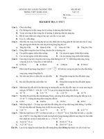 BÀI KIỂM TRA 45 PHÚT - MÃ ĐỀ 002 ppt