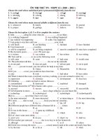 ÔN THI THỬ TN - THPT 12 ( 2010 – 2011 ) pot