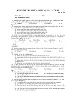 ĐỀ KIỂM TRA 1TIẾT– MÔN VẬT LÍ – LỚP 12 doc