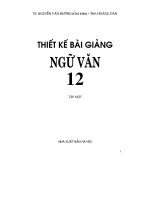 Thiết kế bài giảng Ngữ Văn 12 tập 1 part 1 docx