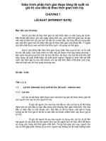 Giáo trình phân tích giai đoạn tăng lãi suất và giá trị của tiền tệ theo thời gian tích lũy p1 pot