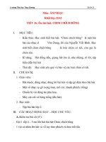 Giáo án âm nhạc lớp 2: Ôn bài hát: CHIM CHÍCH BÔNG ppsx