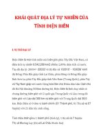 KHÁI QUÁT ĐỊA LÝ TỰ NHIÊN CỦA TỈNH ĐIỆN BIÊN docx