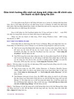 Giáo trình hướng dẫn cách sử dụng ảnh nhập vào để chỉnh sửa âm thanh và định dạng file ảnh phần 1 ppt