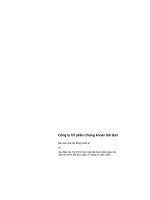 Công ty cổ phần chứng khoán sài gòn báo cáo của hội đồng quản trị và các báo cáo tài chính hợp nhất đã được kiểm toán cho năm tài chính kết thúc ngày 31 tháng 12 năm 2008