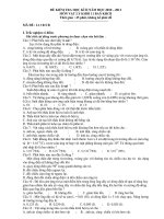 ĐỀ KIỂM TRA HỌC KÌ II NĂM HỌC 2010 – 2011 MÔN VẬT LÝ KHỐI 11 pot