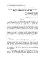 Báo cáo nghiên cứu khoa học: 