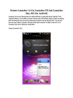Nemus Launcher và Go Launcher EX hai Launcher thay thế cho Android ppsx