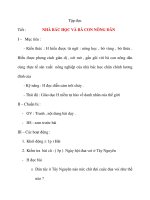 Giáo án lớp 4 môn Tập đọc NHÀ BÁC HỌC VÀ BÀ CON NÔNG DÂN pps