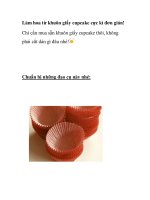 Làm hoa từ khuôn giấy cupcake cực kì đơn giản! ppt