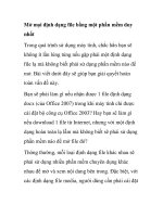 Mở mọi định dạng file bằng một phần mềm duy nhất doc