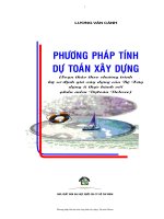 PHƯƠNG PHÁP TÍNH DỰ TOÁN XÂY DỰNG