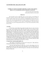 Báo cáo nghiên cứu khoa học: 