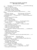 KỲ THI THỬ TUYỂN SINH ĐH – CĐ NĂM 2011 MÔN: TIẾNG ANH – MÃ ĐỀ 05 potx