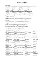 ĐỀ THI THỬ ĐẠI HỌC SỐ 2 pdf