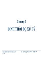 LÝ THUYẾT HỆ ĐIỀU HÀNH - CHƯƠNG 3 potx