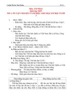 Giáo án âm nhạc lớp 4: ÔN TẬP 3 BÀI HÁT VÀ KÍ HIỆU GHI NHẠC ĐÃ HỌC Ở LỚP 3 docx